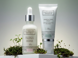 Katherine Daniels Rehydrating Concentrate and Skin Defence Cream hydration routine